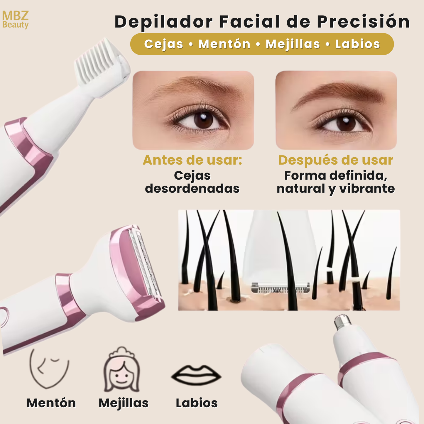 Cepillo Vapor Masajeador Capilar Crecimiento Cabello Terapia
